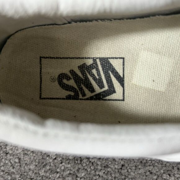 Vans Stackform Mens Sz 8 Women’s Sz 9.5 White Slip-On Platform Casual Shoes Used - Picture 10 of 11